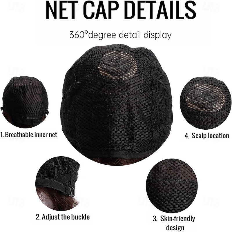 Short Mens Wig Brown Wigs for MenSynthetic Mens Wigs Fluffy 80s Wig for Party&Daily Use4