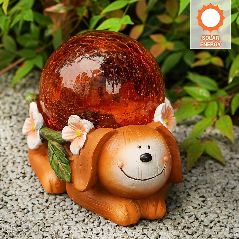 1 Pc Outdoor Waterproof Solar Turtle Dog Landscape Light Courtyard Garden Lawn Path Decorative Light Statue Light Pendant Light2