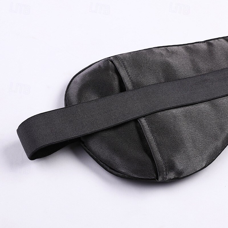 Silk Eye Mask Blackout Eye Mask Sleeping Light Mulberry Silk Silk Eye Mask with Adjustable Straps2