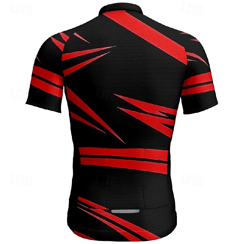 Men's Cycling Jersey Graphic Short Sleeve Bike Tee Tshirt Jersey with 3 Rear Pockets Mountain Bike MTB Quick Dry Anatomic Design Wicking Breathable Sports Yellow Red Blue Clothing Apparel2