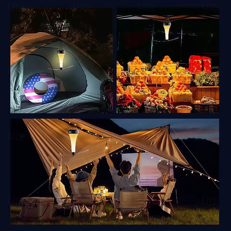 Led Mosquito Repellent Fan Desk Lamp Portable Desktop Fly Rotator Usb Charging Hanging Mosquito Repellent White Warm Light Suitable For Family Gatherings And Picnics  1PC3