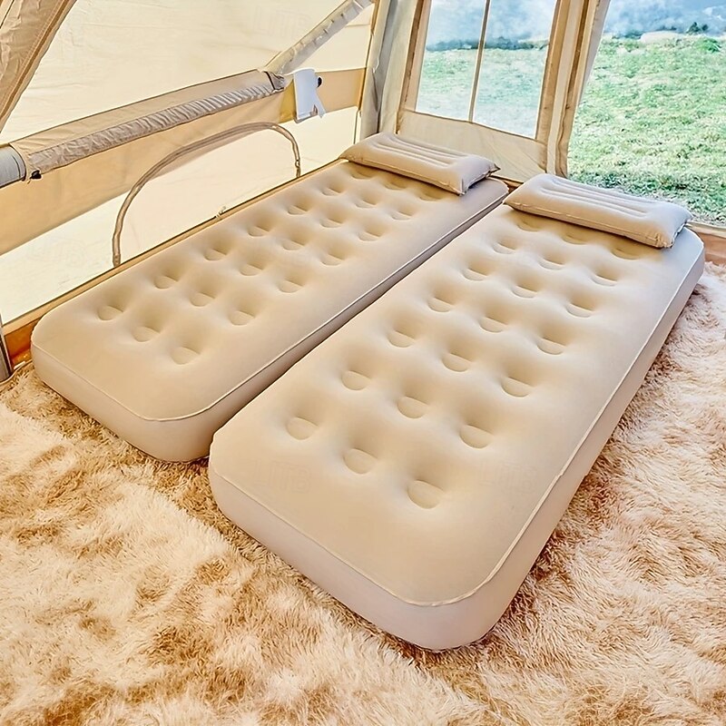 Outdoor Inflatable Bed Sleeping Pad, Air Mattress for Tent Camping and Home Use4