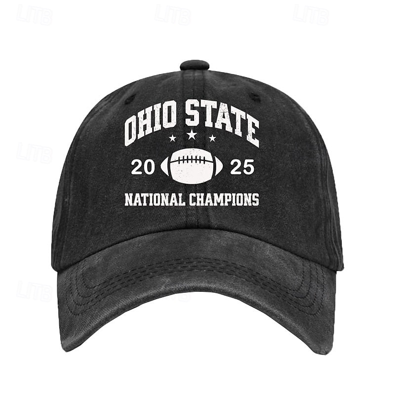 Men's Baseball Cap Sun Hat Trucker Hat Light Blue Black Cotton Blend Print Fashion Casual Daily Festival Letter Adjustable Sunscreen Breathable