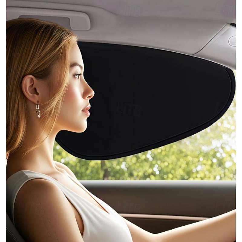Automotive Electrostatic Film - Side Window Privacy Sunshade with Heat Insulation and Sun Protection for Vehicle Windows