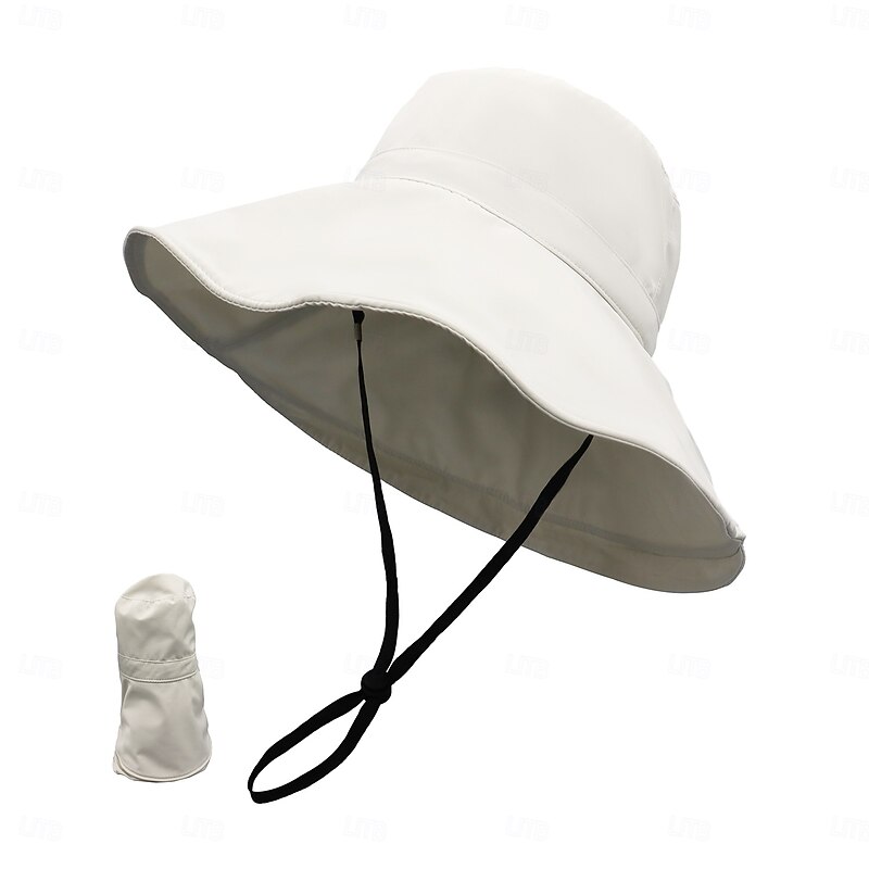 Spring Summer UV Fisherman Hat for Women with Large Brim Uv Protection Outdoor Sunshade Folding Sun Hat4
