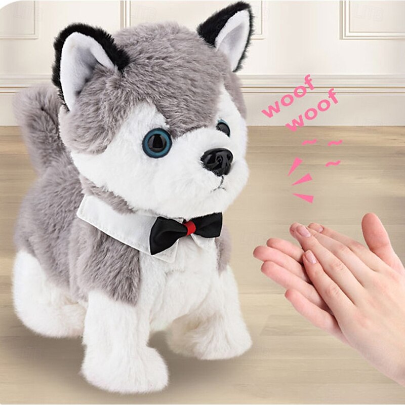 Children's Electric Leash Dog Can Bark And Walk Detachable And Washable Simulation Plush Teddy Pet Cat Little Girl Toy3