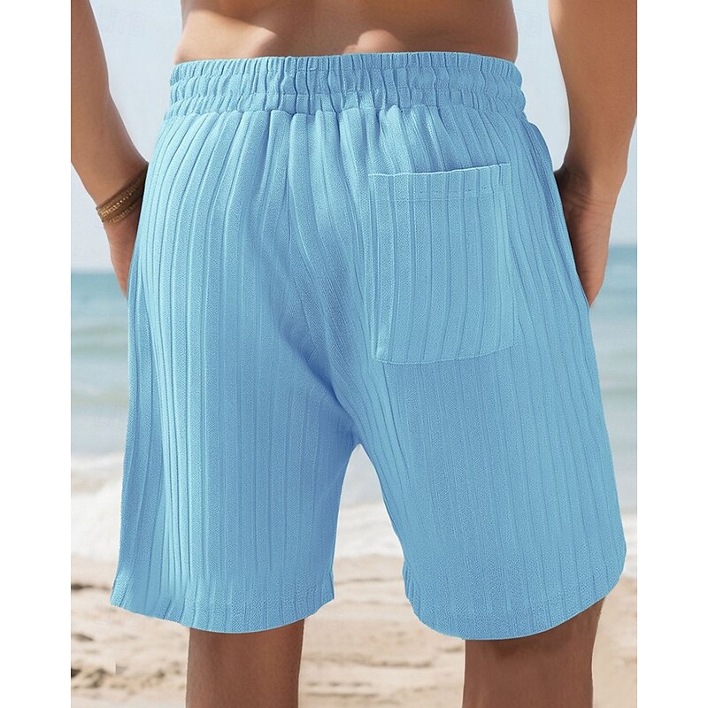 Men's Athletic Shorts Sweat Shorts Shorts Summer Shorts Pocket Drawstring Elastic Waist Plain Comfort Breathable Short Outdoor Sports Classic Casual Black White2