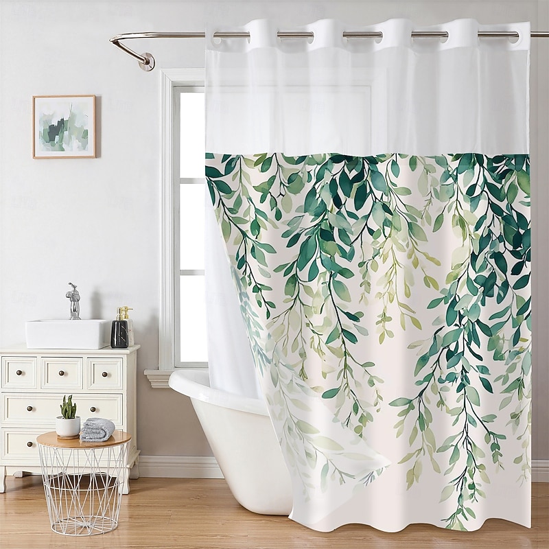 No Hook Shower Curtain 180cm*180cm(70