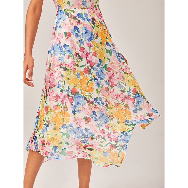 Floral Prints Elegant Dress4