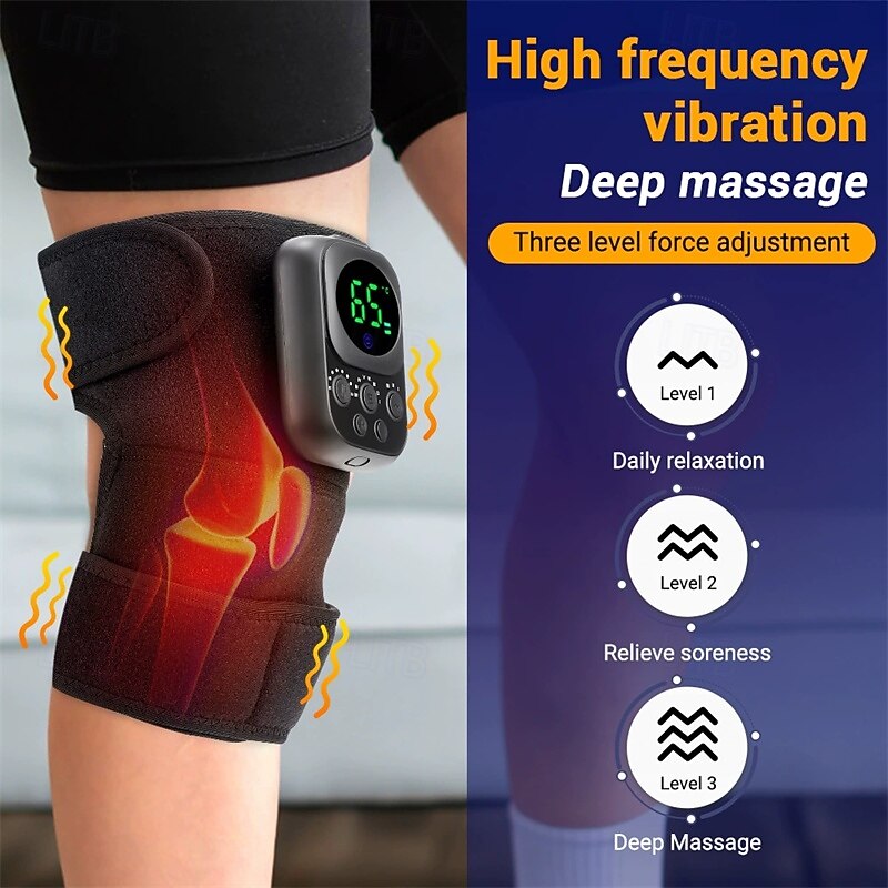 Electric Heating Knee Pad with Self Heating EMS and Wireless Remote Control for Knee Physiotherapy​2
