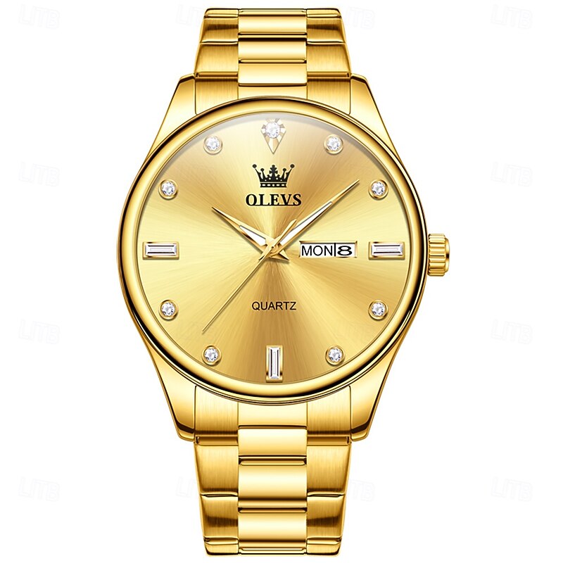 OLEVS 3621 Mens Watch Original Business Luxury Simple Brand Quartz Watch Waterproof Luminous Watch2