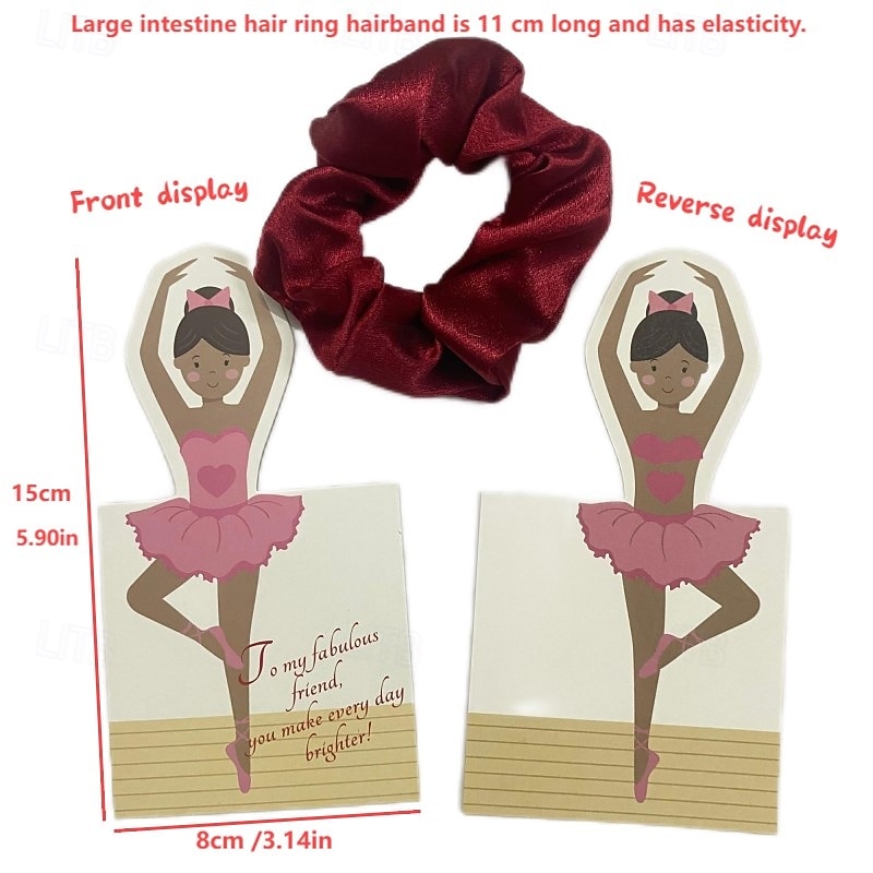 Ballet dancer greeting card, ballet dancer skirt headband to give to friends, lovers, mothers greeting card, Mother's Day4