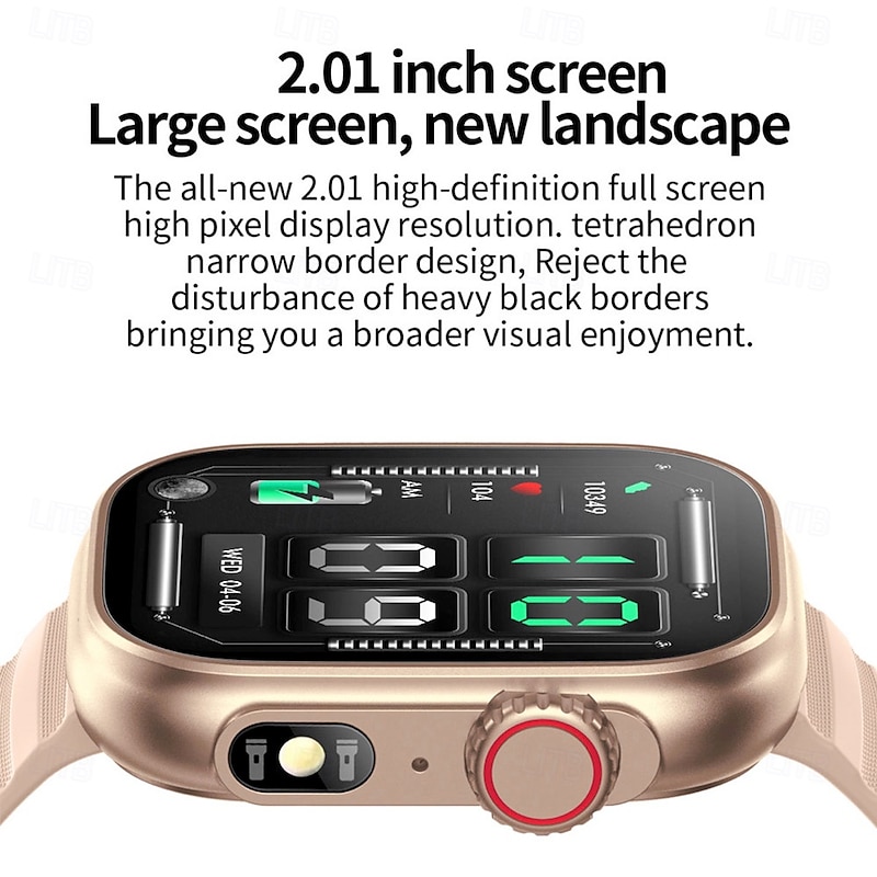 696 ZW39 Smart Watch 2.01 Fitness Watch Bluetooth Pedometer Temperature Monitor Call Reminder IPX0 Waterproof iOS Android Compatible4