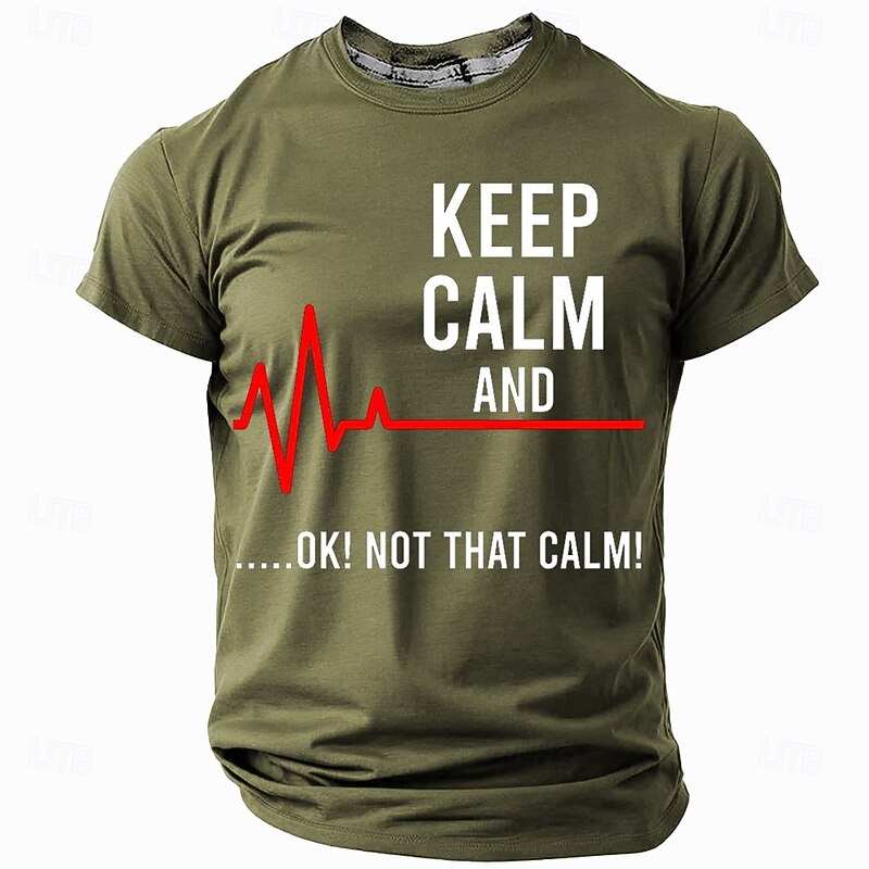 Men's Funny Slang T Shirt Short Sleeve T shirt 3D Print Crew Neck Shirt Fashion Daily Casual Street Casual Daily Black Blue Green Summer Spring Clothing Apparel S M L XL XXL XXXL