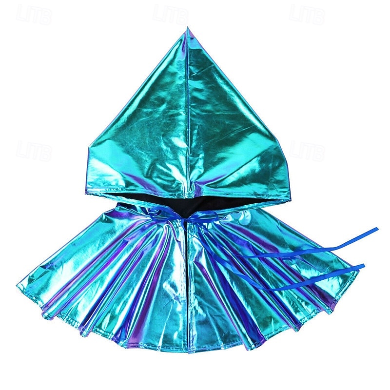 Halloween Hooded Cape Visor Cap Pride Glamorous Metallic Adults' Unisex Halloween Carnival Clubwear Pride Parade Pride Month Easy Halloween Costumes Dress Up4