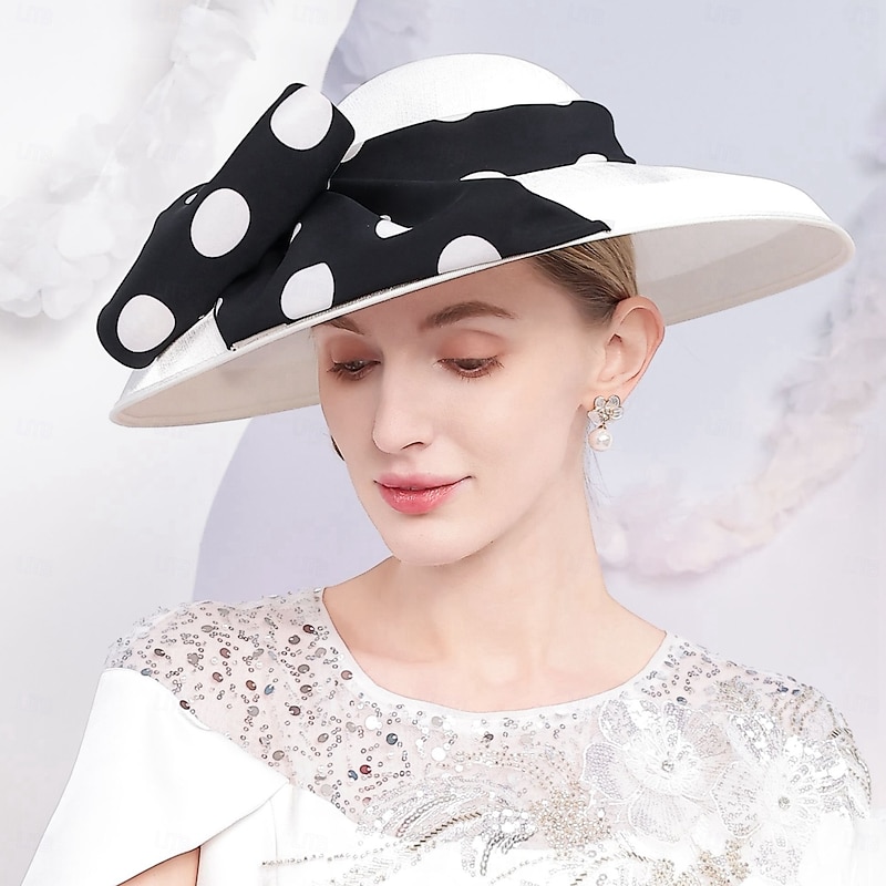 Elegant Sweet Flax Hats with Bowknot  Wedding / Party / Evening Headpiece/Special Occasion/Office & Career/Casual/Birthday/New Baby/Thank You/Graduation/Congratulations/Anniversary2