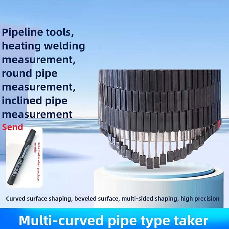 Profile Tool for Precise Home Improvement Measuring Measurements Equally Spaced Points Measuring Tools for Handyman Precisely Shape Angle Precision Profile Duplicator Father's Day Gift2