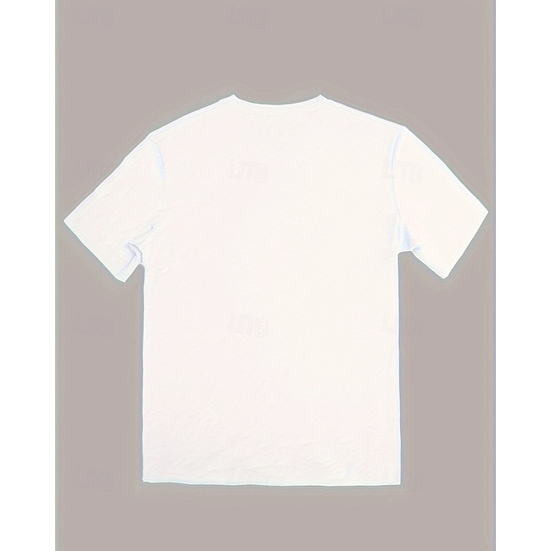 Men's T Shirt Tee Short Sleeve Shirt Tee Top Short Sleeve Crew Neck Summer Spring Cross Fashion Designer Basic Print Vacation Street Going out Black White Top Tee for Men2