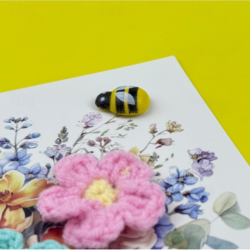 Mother's Day 3D Heartwarming Card Handmade Crochet Flower Decoration for Mothers,Lover,Friends4