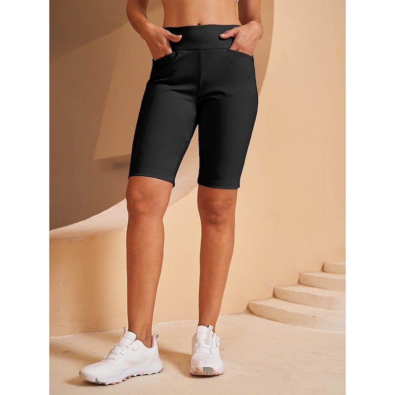 Women's Golf Shorts Black Dark Navy Bottoms Ladies Golf Attire Clothes Outfits Wear Apparel4