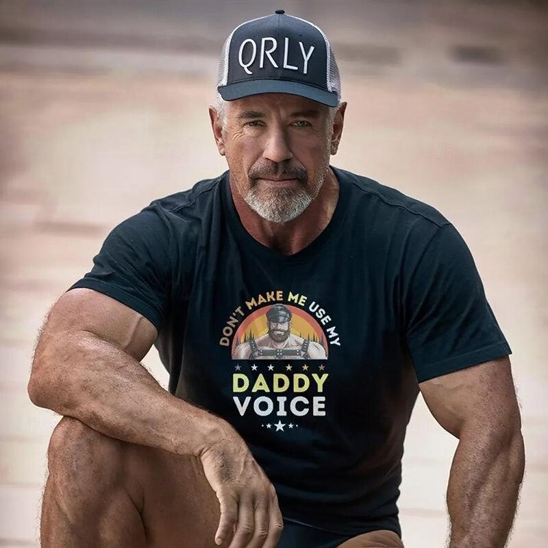 Rainbow LGBTQ Daddy T-shirt Pride Shirts Pride Graphic For Couple's Men's Women's Adults' Masquerade Hot Stamping Pride Parade Pride Month