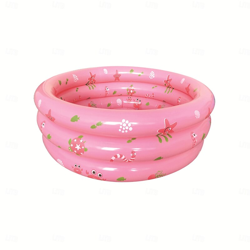 33.5*33.5 Garden Round Inflatable Baby Swimming Pool Portable Inflatable Child/Children Little Pump PoolKiddie Paddling Pool Indoor&Outdoor Toddler Water Game Play Center for Kids/Girl/Boy3