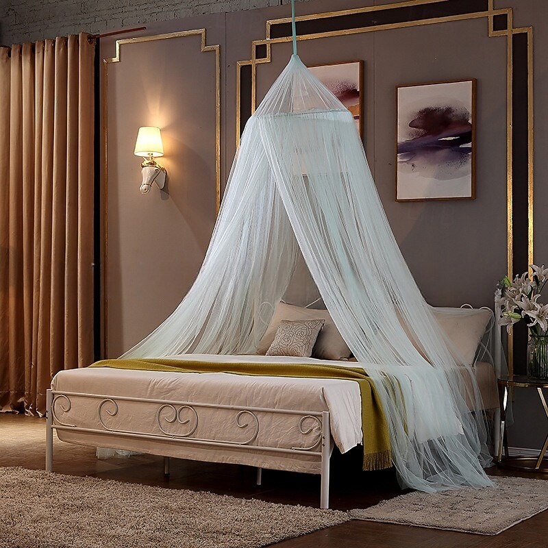 Canopy Curtain Bedding Romantic Baby Girl Round Dome Tent Cotton Suitable for beds Within 18M Bed Canopy2