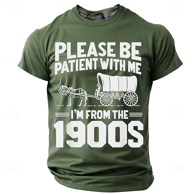 Men's Funny Slang T Shirt Short Sleeve T shirt 3D Print Crew Neck Round Neck Shirt Fashion Daily Basic Street Casual Daily Black Red Blue Summer Spring All Seasons Clothing Apparel S M L XL XXL XXXL