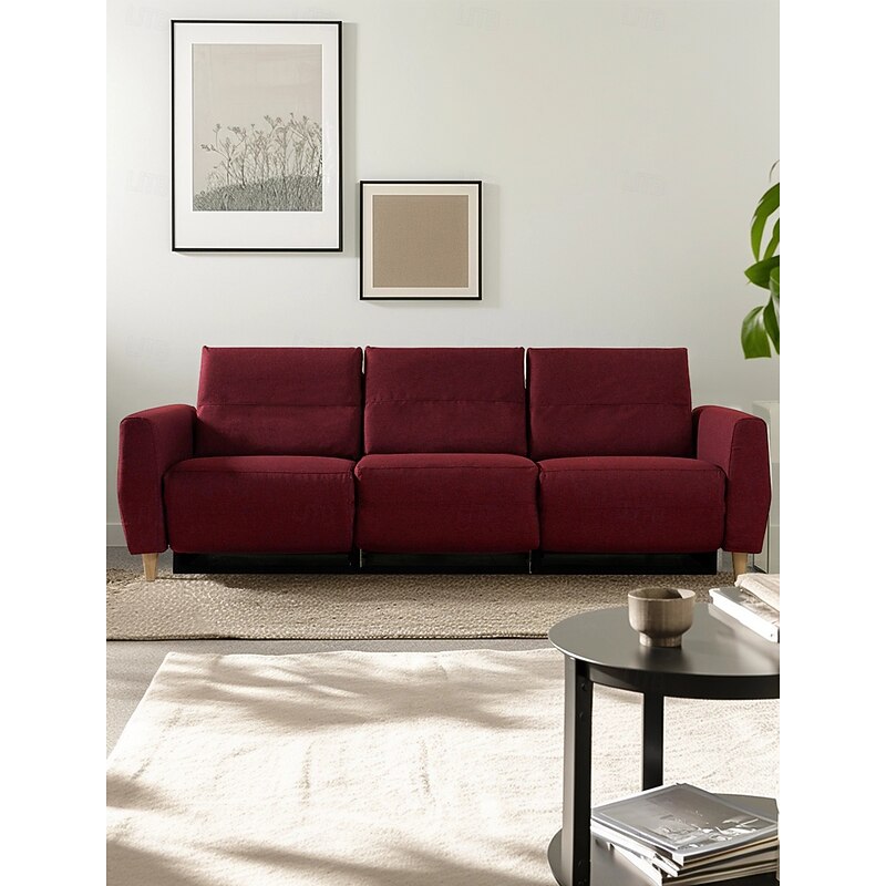 Sofa Cover Solid Color Quilted Polyester Slipcovers Furniture Protector4