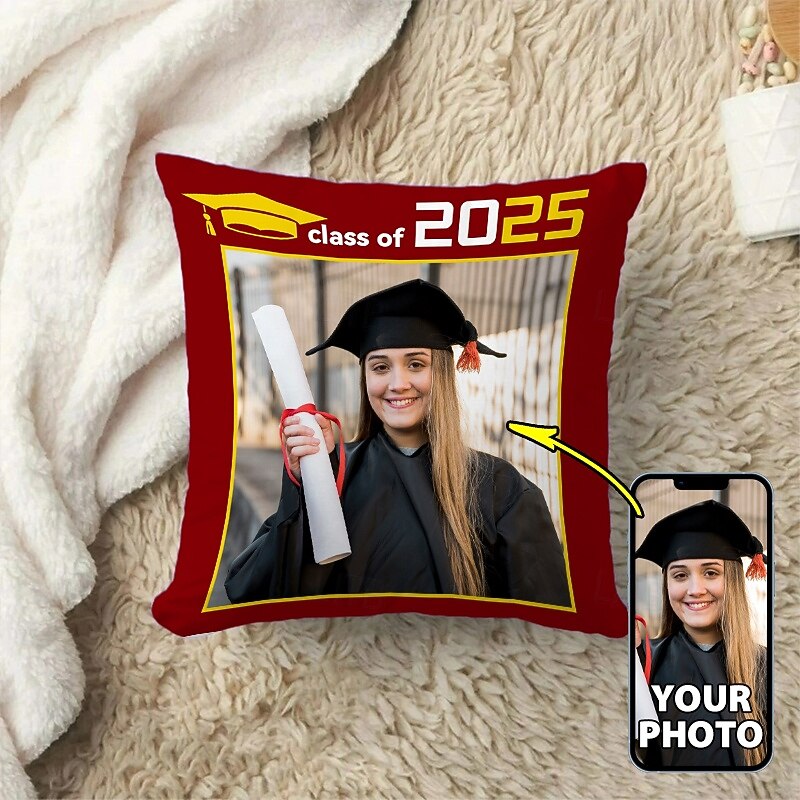 Graduation Custom Pillow Cover Add your Image Best Graduation Gifts Personalized Gift Photo Design Picture Fashion Casual Pillowcase Cushion Cover 1pc Custom Made4
