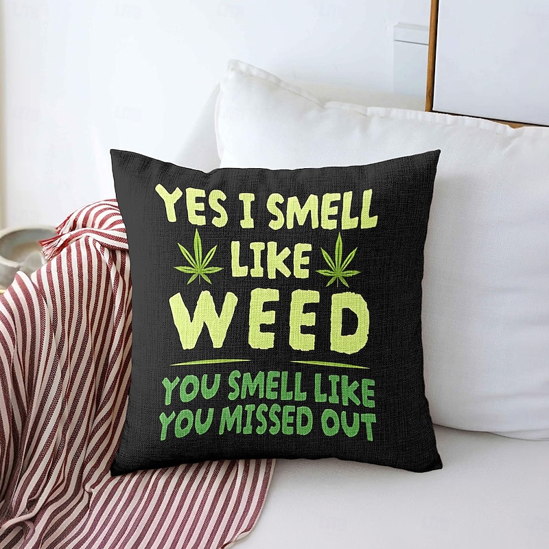 Funny Gift Decorative Toss Pillows Cover 1PC Soft Square Couch Cushion Case Pillowcase for Bedroom Livingroom Sofa Chair