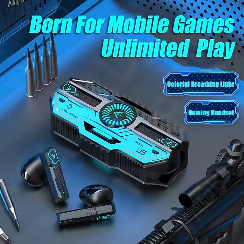 X37 Gaming Headset Ear Hook Bluetooth 5.3 Ergonomic Design Stereo Hi-Fi for Fitness & Mobile Phones