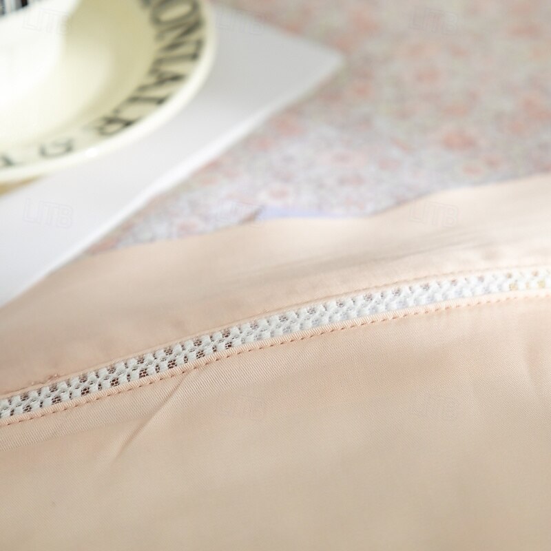 Cooling Quilt Comforter Breathable Tencel Lyocell Fiber Quilt Queen Cooling Blanket for Hot Sleeper Lightweight Duvet for Summer Yellow Green4