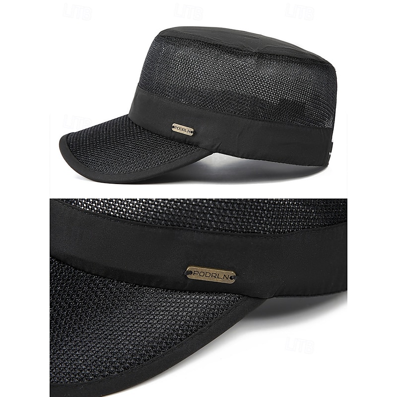 Men's Breathable Mesh Military Cap – Lightweight Sun Protection Tactical Hat for Outdoor Sports, Fishing, Hiking and Travel4
