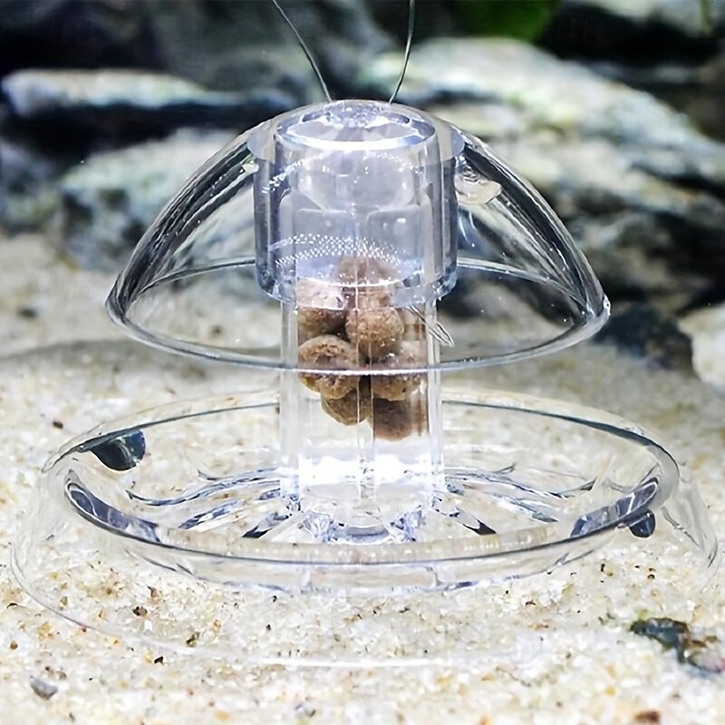 Clear Snail Trap for Aquariums, Fish Tank Snail Catcher, Pest Remover for Aquatic Plants, Fun Snail Control, Bait Not Included2