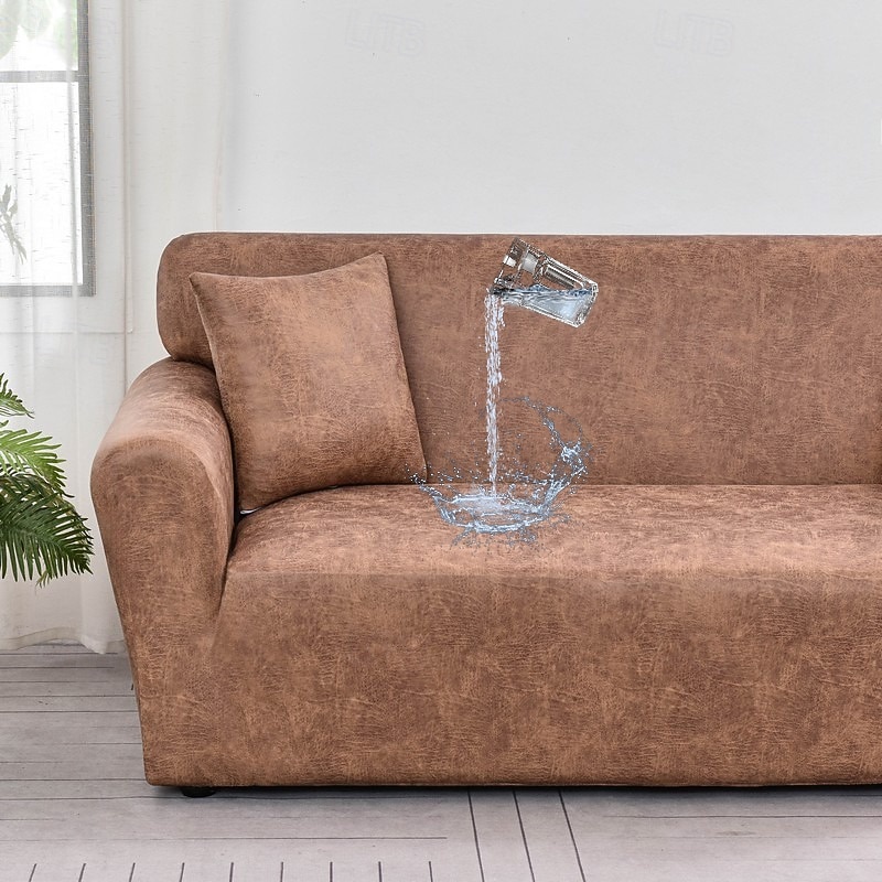 Water Resistant Sofa Cover 1/2/3/4 Seater Sofa Cover for Living Room Elastic L Shaped Corner Sofa Cover Couch Cover