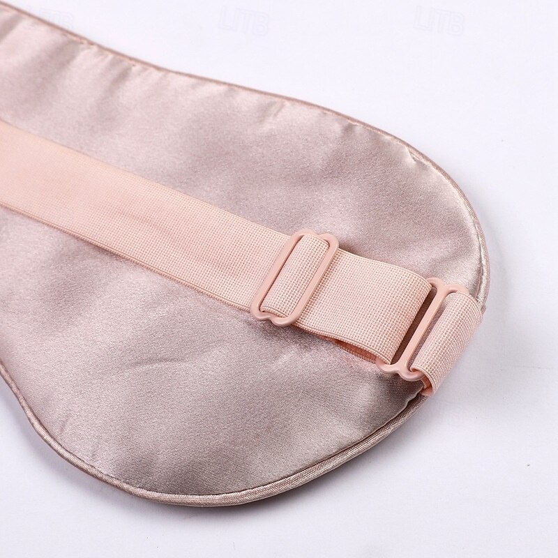 Silk Eye Mask Blackout Eye Mask Sleeping Light Mulberry Silk Silk Eye Mask with Adjustable Straps3