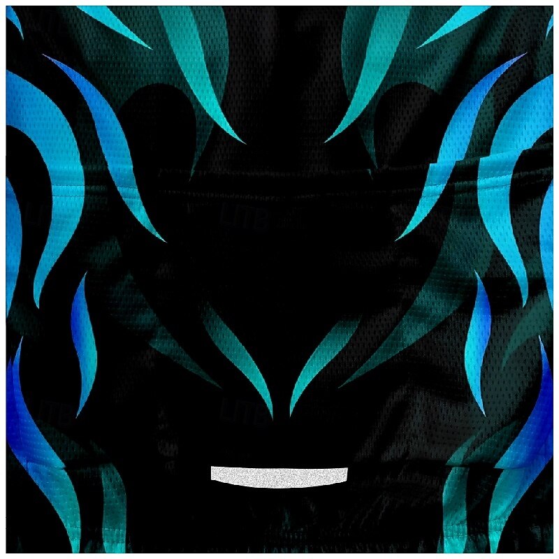 Men's Cycling Jersey Graphic Gradient Short Sleeve Bike Tee Tshirt Jersey with 3 Rear Pockets Mountain Bike MTB Quick Dry Anatomic Design Wicking Breathable Sports Yellow Red Blue Clothing Apparel3