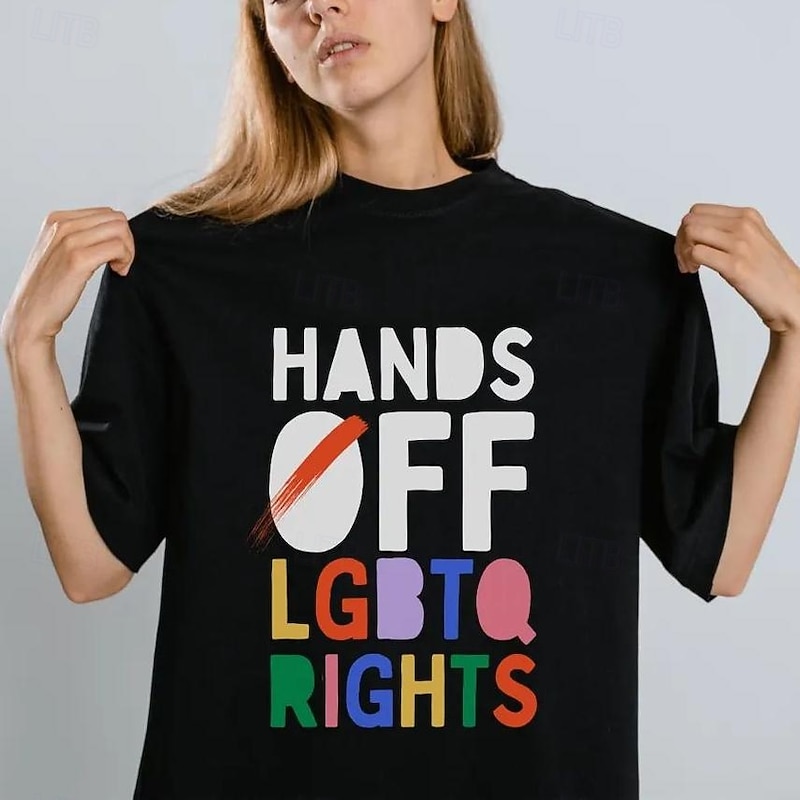 Rainbow LGBTQ T-shirt Pride Shirts Character Graphic For Couple's Men's Women's Adults' Masquerade Hot Stamping Pride Parade Pride Month