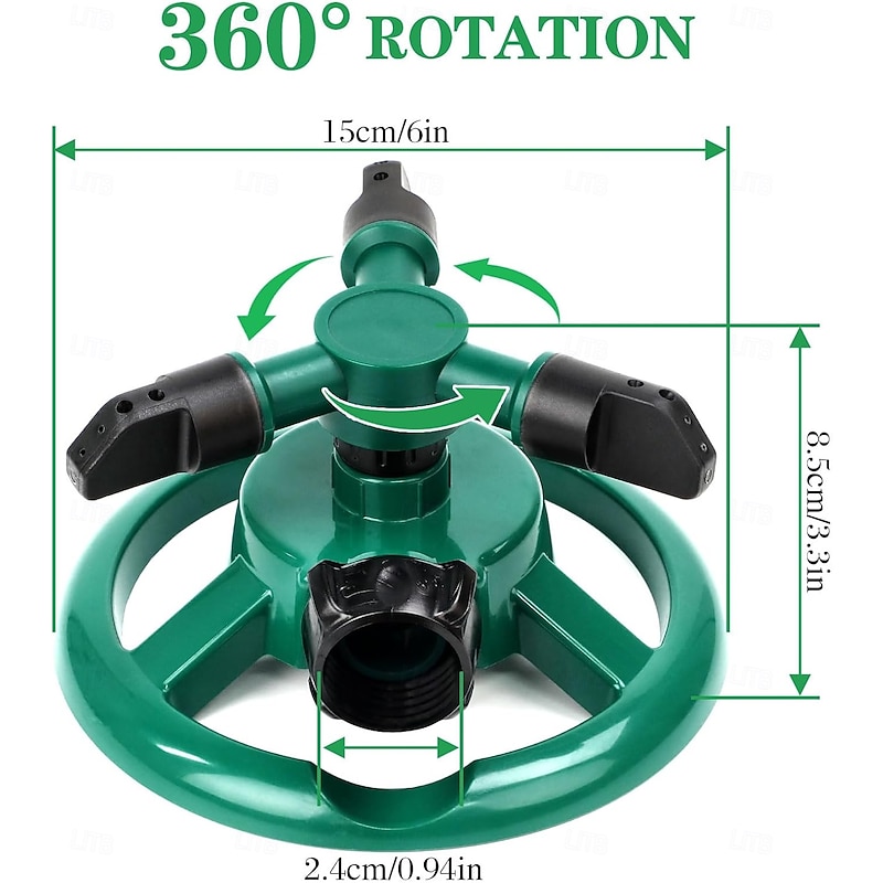 Sprinklers for Yard, Water Sprinkler for Lawn, 360 Degree Rotating Lawn Sprinkler for Yard Large Area, Yard Sprinklers for Kids, Pets Playing4