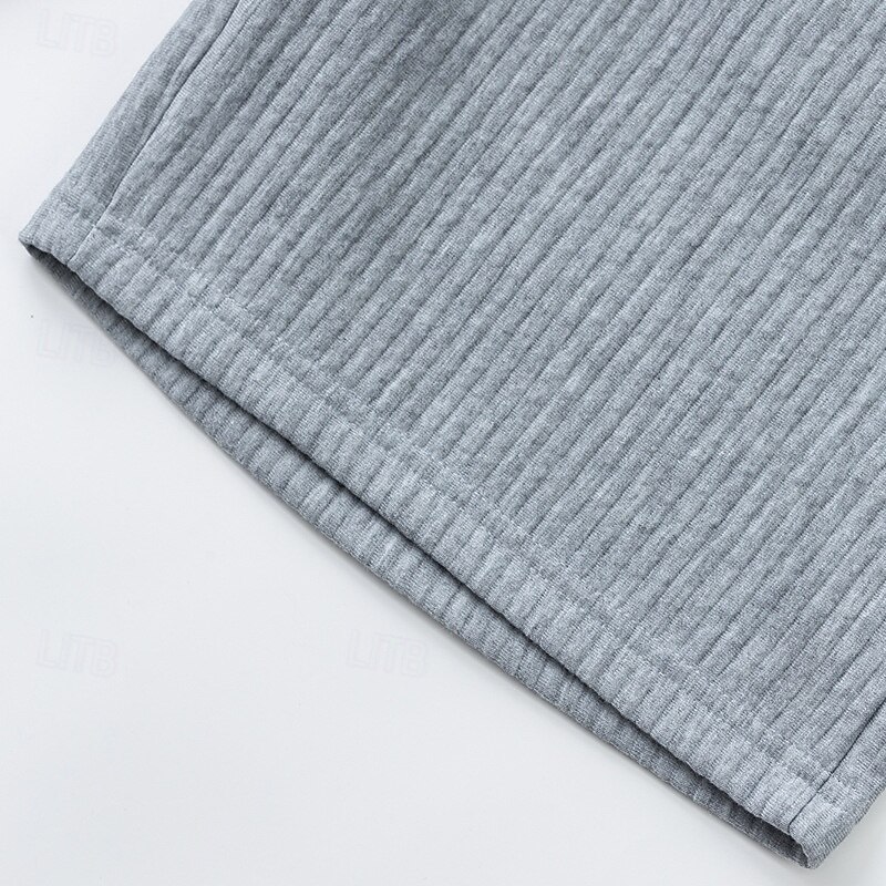 Men's Sweat Shorts Shorts Bermuda shorts Running Shorts Casual Shorts Drawstring Elastic Waist Plain Comfort Sports Short Yoga Daily Gym Athleisure Black White Micro-elastic4