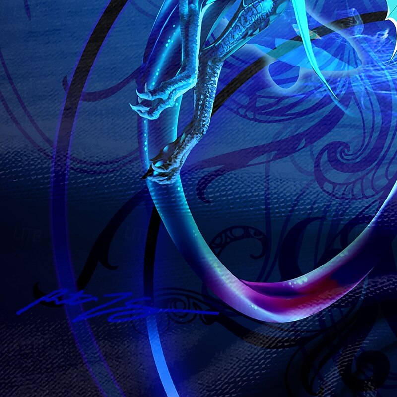 Dragonsword SEABLADE Ruth Thompson-Nina Nylander Men's 3D Dragon T Shirt Short Sleeve T shirt 3D Print Crew Neck Shirt Exaggerated Designer Party Street Casual Blue Summer Spring All Seasons Clothing2