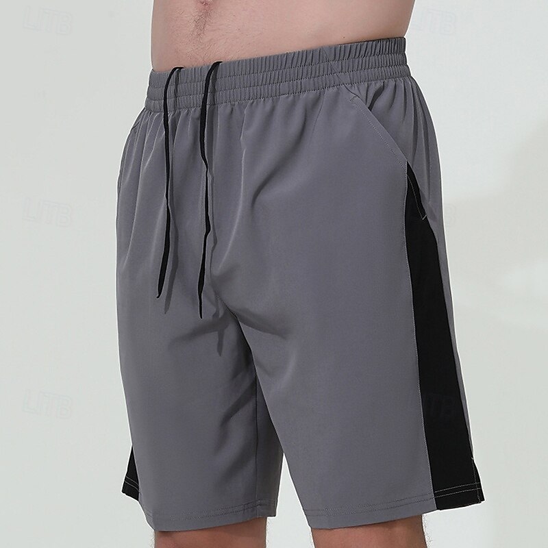 Men's Running Shorts Outdoor Regular Fit Quick Dry Breathable Shorts Drawstring Elastic Waist Black Royal Blue Camping / Hiking Hunting Climbing S M L XL XXL2