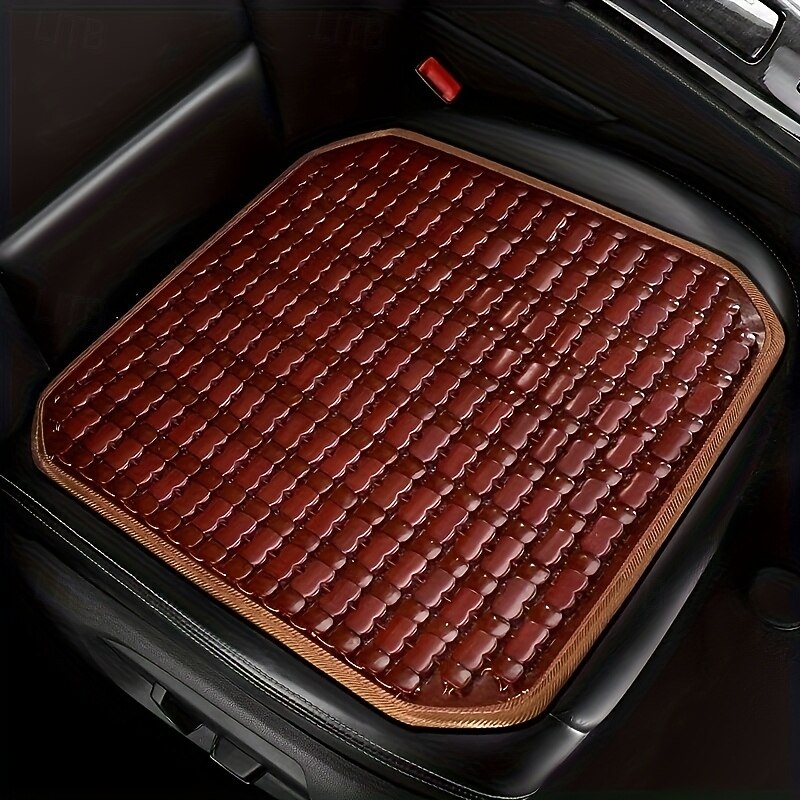 Bamboo Car Seat Cushion Breathable & Cool for Summer Universal Fit Non-Textile Material Comfortable Outdoor Seat Pad2