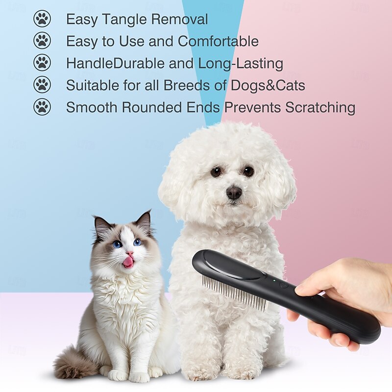 Electrostatic Flea Removal Killer Comb Multifunctional Pet Brush Electric Anti Lice Comb for Cat Dog Comb Hair Cleaner Puppy Accessorie4