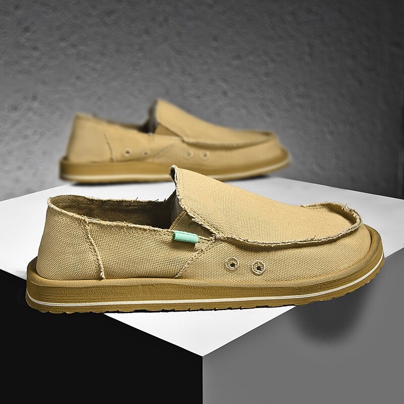 Men's Slip-On Canvas Loafers – Lightweight Breathable Casual Shoes for Summer, Driving and Beach Walks2