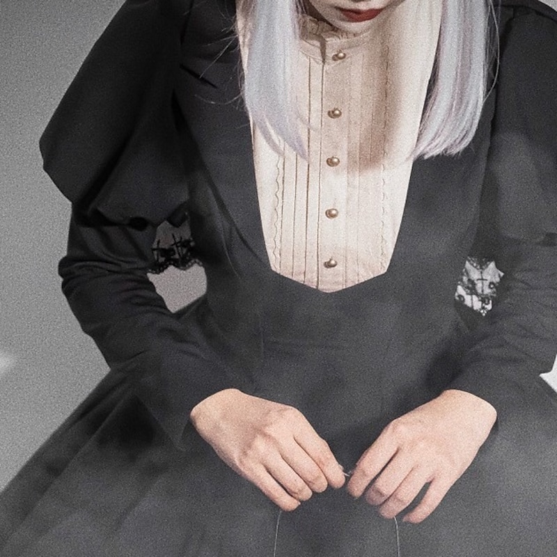 Punk & Gothic Medieval Renaissance Dress Witch Fancy Dress Women's Royal Halloween Carnival Masquerade LARP Ren Faire Adults' Dress Spring & Summer4