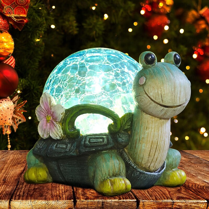 1 Pc Outdoor Waterproof Solar Turtle Dog Landscape Light Courtyard Garden Lawn Path Decorative Light Statue Light Pendant Light4