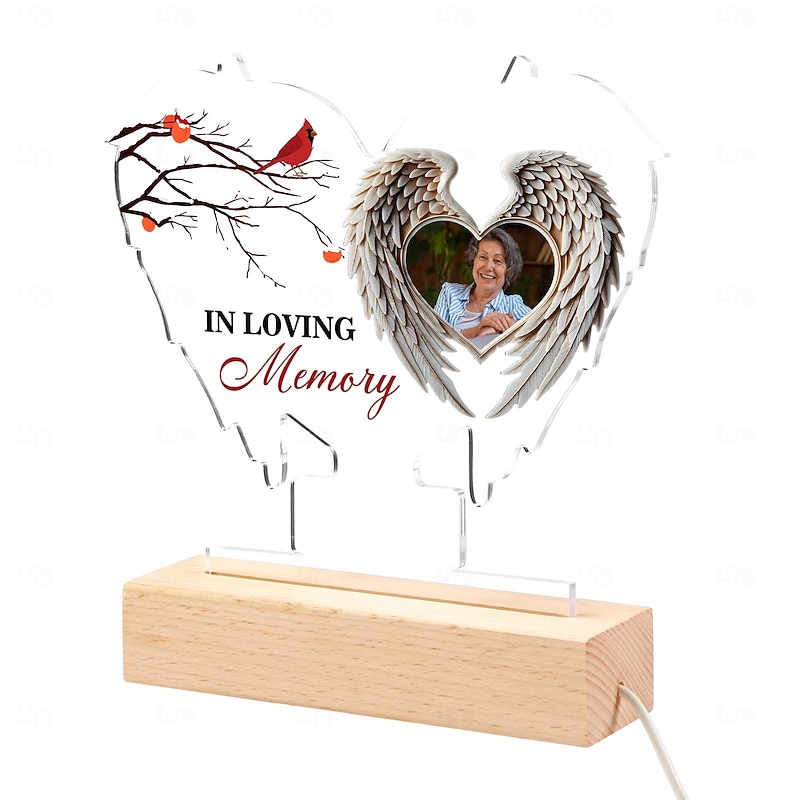 Personalized Memorial Night Light Custom Photo LED Light Gift for Living Room or Bedroom Creative Gift4