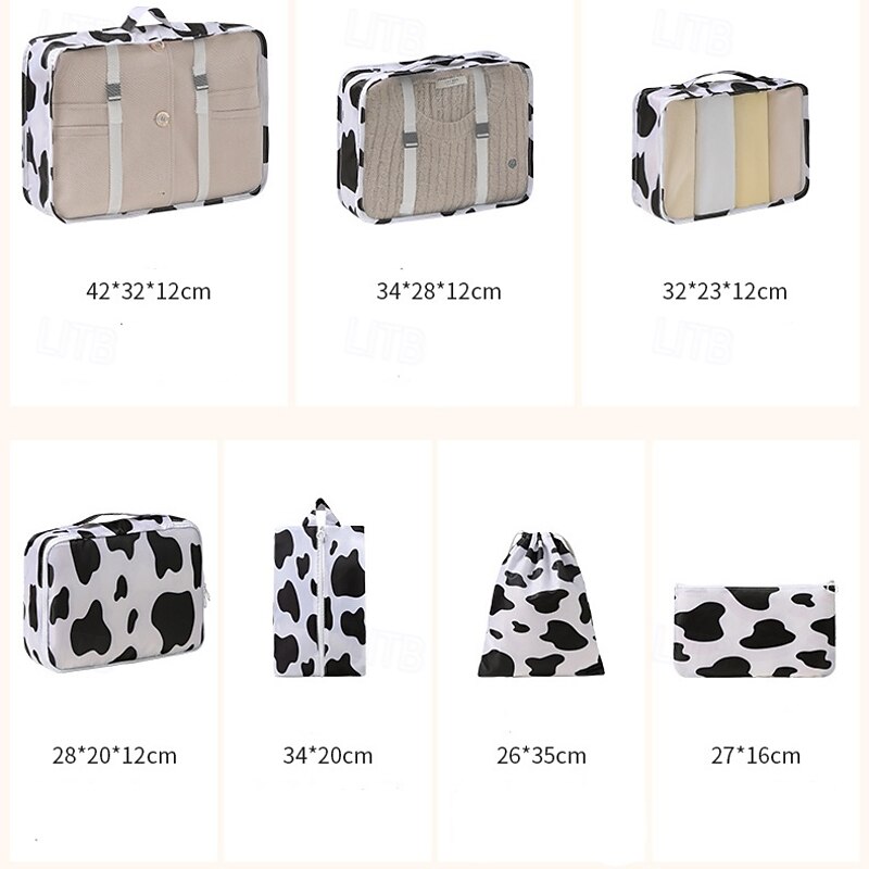 Compression Packing Cubes for Travel, 6 Set Travel Packing Cubes for Suitcases, Compression Suitcases Organizers Bag Set for Travel Essentials, Lightweight Packing Organizers with Shoe Bag2